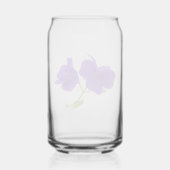 Paarse Princess Flower Bloemen Blikvorm Glas (Achterkant)