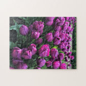 Paarse Prins Tulips Legpuzzel (Horizontaal)