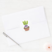 Paarse Prins Turnip Ronde Sticker (Envelop)