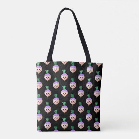 Paarse prinsen tote bag (Achterkant)