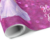 Paarse Prinses  Cadeaupapier (Rol Hoek)