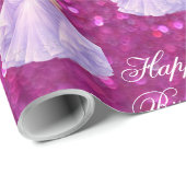 Paarse Prinses  Cadeaupapier (Rol Hoek)