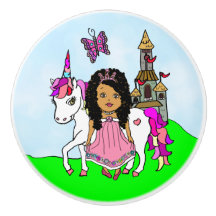 Paarse prinses en Unicorn