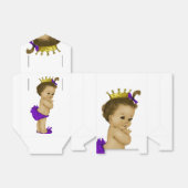 Paarse Prinses Etnisch Prinses Baby shower Bedankdoosjes (Uitgevouwen)