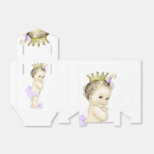 Paarse Prinses Favor Doos Bedankdoosjes (Uitgevouwen)