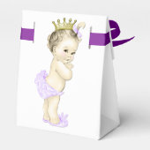 Paarse Prinses Favor Doos Bedankdoosjes (Achterkant)