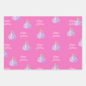 Paarse Prinses Inpakpapier Vel (Voorkant 3)