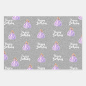 Paarse Prinses Inpakpapier Vel (Voorkant 2)