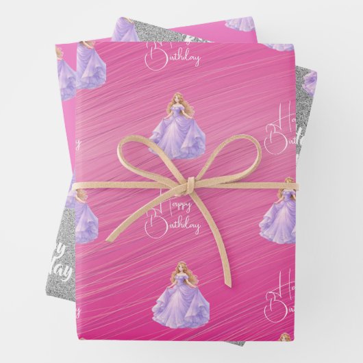 Paarse Prinses Inpakpapier Vel (In situ)