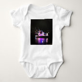 Paarse prinses kerstboat romper (Voorkant)