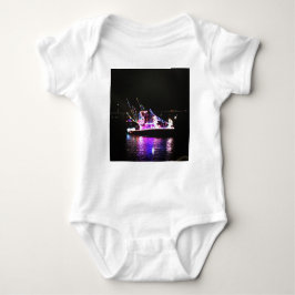 Paarse prinses kerstboat romper