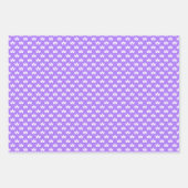 Paarse prinses Name & Princess Crowns Inpakpapier Vel (Voorkant 3)