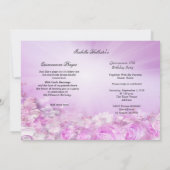 Paarse prinses Quinceanera Magical Dress Kaart (Achterkant)