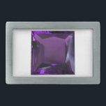 Paarse prinses snijde Amethyst Gemstone Gesp<br><div class="desc">Paarse prinses snijdt Amethyst Gemstone Belt Buckle</div>