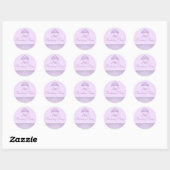 Paarse Prinses Sticker (Vel)