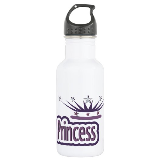 Paarse prinsessenkroon waterfles  (Voorkant)