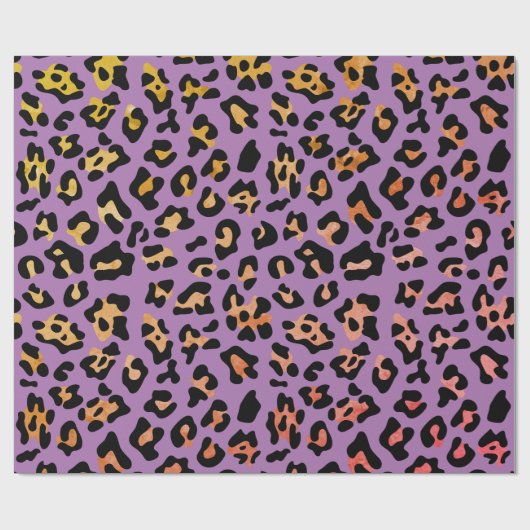 Paarse proefkonijn cadeaupapier (Vlak)