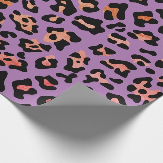 Paarse proefkonijn cadeaupapier (Hoek)