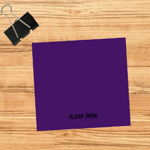 Paarse Professionele Minimalistische Zwart Script Post-it® Notes