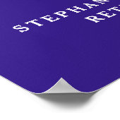 Paarse Proost aan 65 Jaar Pensioen Partij Poster (Hoek)