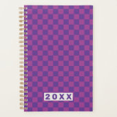 Paarse Pruim Schachbrett Planner (Voorkant)