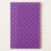 Paarse Pruim Schachbrett Planner (Achterkant)