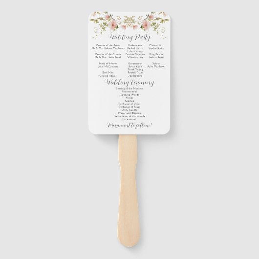 Paarse pruimenlavendel pioenen groen programma fan handwaaier (Achterkant)