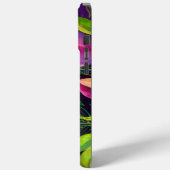 Paarse pruimpatroon Case-Mate iPhone case (Achterkant / Links)