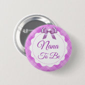 Paarse Pset en Bow Great Nana tot Button (Voorkant /achterkant)