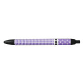 Paarse Pset en Polka Dots Zwarte Inkt Pen (Voorkant)