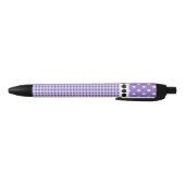 Paarse Pset en Polka Dots Zwarte Inkt Pen (Bodem)