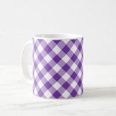 Paarse Pset Simple Pattern Coffee Mok (Voorkant links)