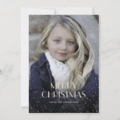 Paarse Pset Snow Kaarten voor kerstmis met  (Voorkant)