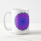 Paarse Psyche Mandala kaleidoscope mok (Links)