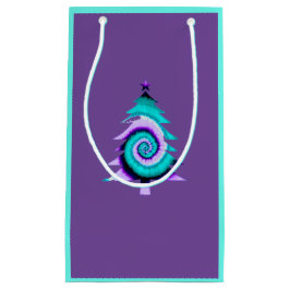 Paarse Psychedelische Boom Geschenkzak Klein Cadeauzakje