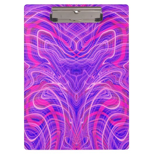 Paarse psychedelische patroon klembord (Voorkant)