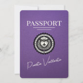 Paarse Puerta Vallarta Paspoort Save The Date (Voorkant)