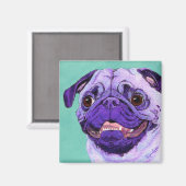 Paarse pugmagneet magneet (Voorkant / Achterkant)