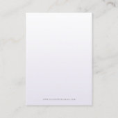 Paarse puinhoop met juwelen visitekaartje (Achterkant)