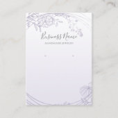 Paarse puinhoop met juwelen visitekaartje (Voorkant)