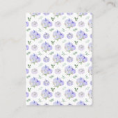 Paarse Pumpkins Floral Book Request Informatiekaartje (Achterkant)