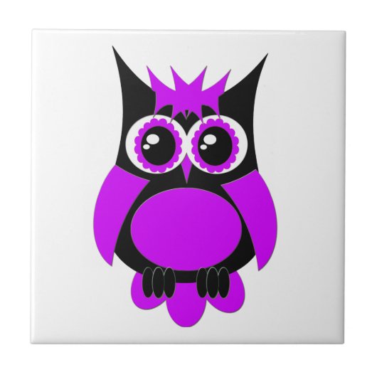 Paarse Punk boomkor Tegeltje (Voorkant)