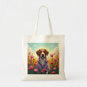 Paarse pup in bloei tote bag (Voorkant)
