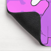Paarse puppy Mousepad (horizontaal) Muismat (Hoek)