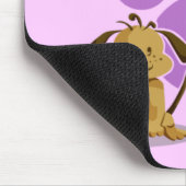 Paarse Puppy Paw Muismat (Hoek)