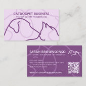 PAARSE Qr Code Logo Honden Katten Huisdier Visitekaartje (Voorkant / Achterkant)