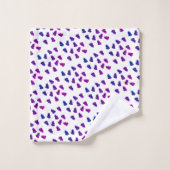 Paarse Quartz Amethist Patroon Badkamer Handdoek S (Wasdoekje)