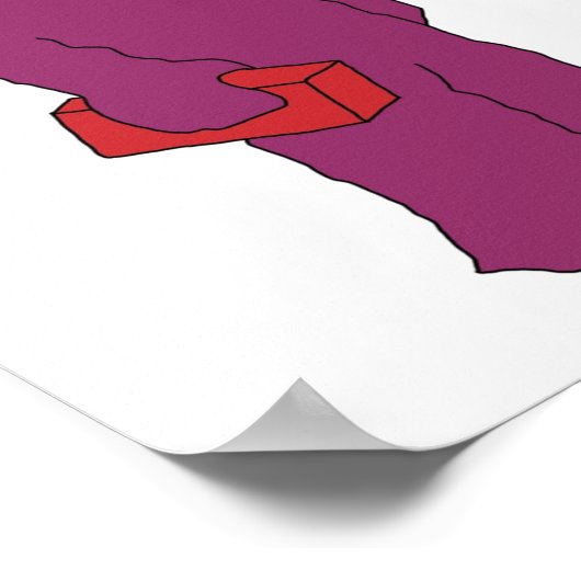 paarse quasimoto poster (Hoek)