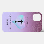 Paarse Queen of the Beam Gymnastiek gepersonalisee Case-Mate iPhone Case (Achterkant (horizontaal))