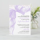 Paarse Quinceanera Kaart (Staand voorkant)